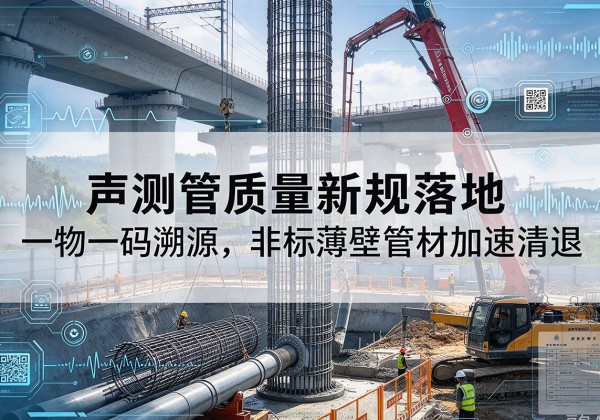 白城声测管质量新规落地，一物一码溯源，非标薄壁管材加速清退