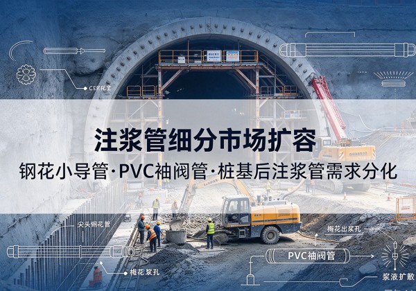白城注浆管细分市场扩容，隧道钢花小导管、PVC 袖阀管、桩基后注浆管需求分化